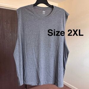 Athletic Works Men's  Tri-Blend Muscle Tee Shirt Tank Top